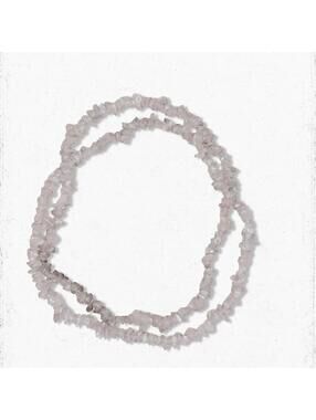 5679gc. Taupe Stone Chip Necklace